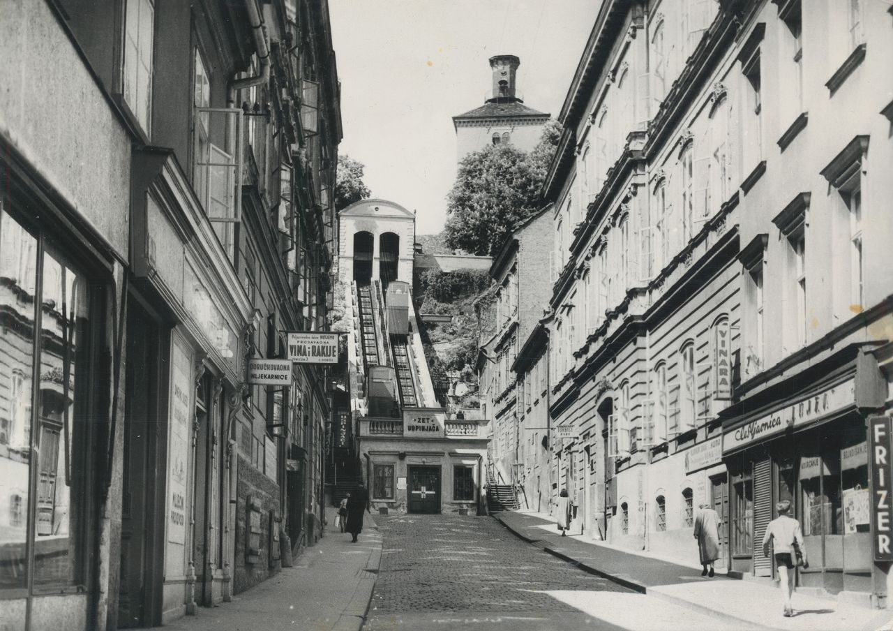 Uspinjača, Tomićeva ulica oko 1960. godine